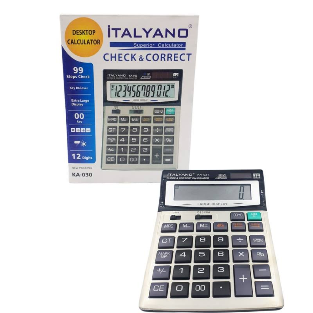 İtalyano Hesap Makinesi KA-030 12 Haneli