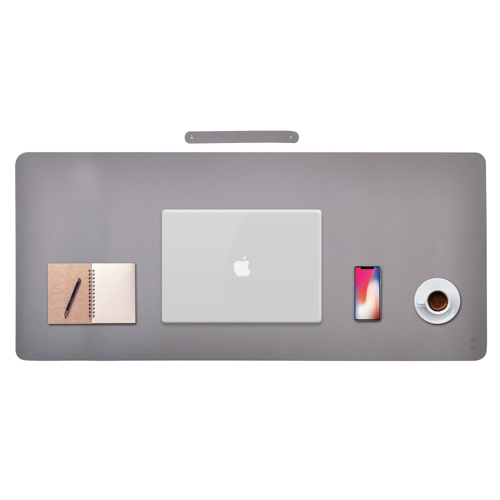 XXL Mouse Pad, Masa Paspası, Dizüstü Bilgisayar Paspası, Masa Koruyucu, Ofis veya Ev için İdeal (80 x 40 cm, Gri)