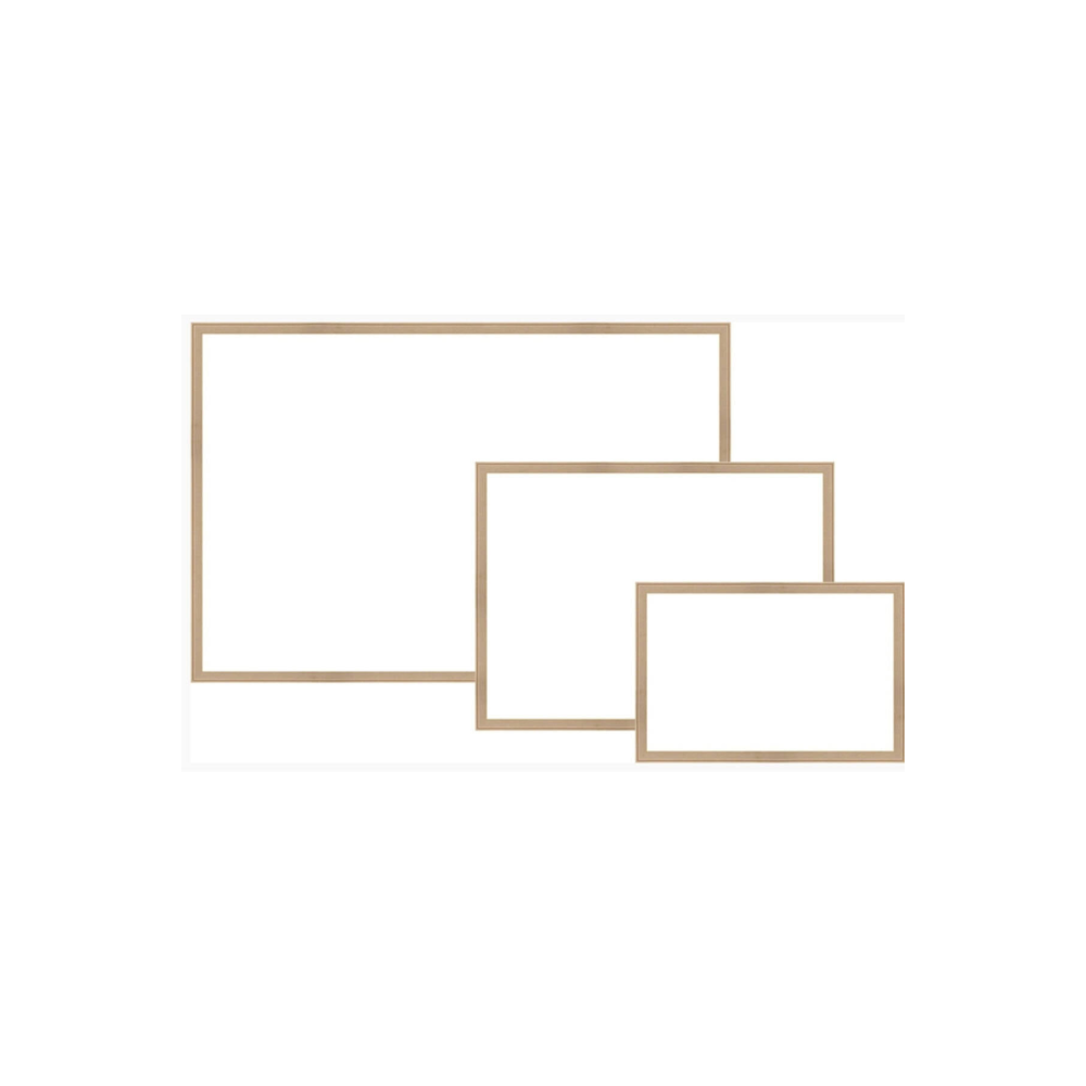 Panda 30X45 Naturel Ahşap Çerçeve Yazı Tahtası