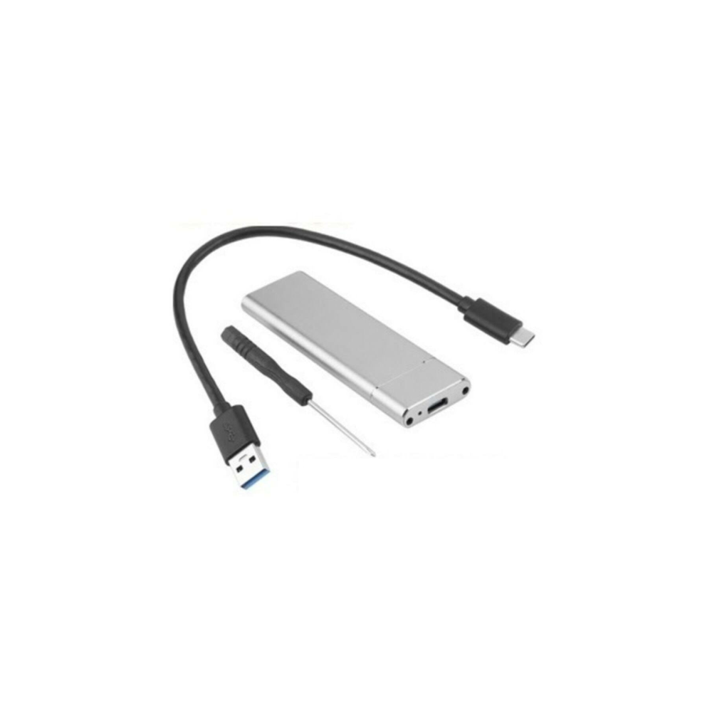 Alfais 4357 M.2 Sata SSD Ngff To Type C USB 3.0 B-Key Mini HDD Çevirici Adaptör Harici Harddisk Kutusu