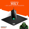 Steelseries Rival 3 Gaming Mouse Ve Qck Large Mousepad Bundle Siyah