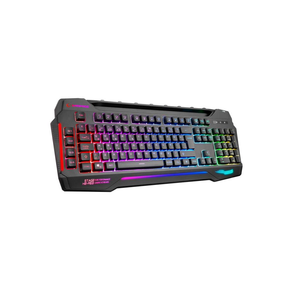 Rampage Kb-R63 Stage Rgb Renk Türkçe Q Usb Oyuncu Klavyesi
