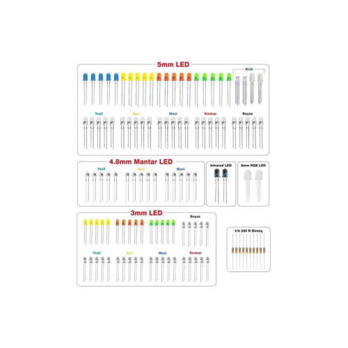 Robotistan Süper LED Paketi - 118 Parça