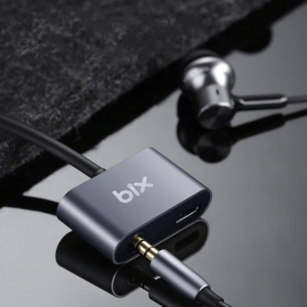 Bix ADP-07 Type-C 3.5mm Kulaklık ve PD Şarj Dönüştürücü Adaptör