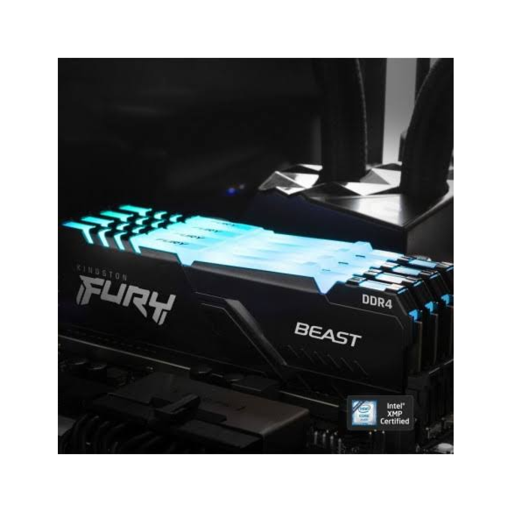 KINGSTON 16 GB FURY BEAST RGB DDR4 3200MHZ KF432C16BBAK2/16 2X8G