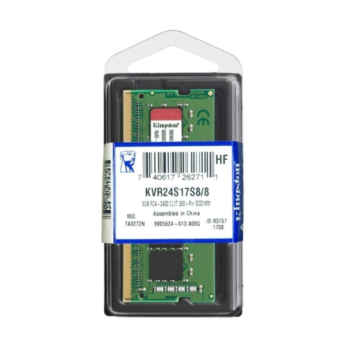 KINGSTON 8GB 2400MHz DDR4 NOTEBOOK RAM KVR24S17S8/8