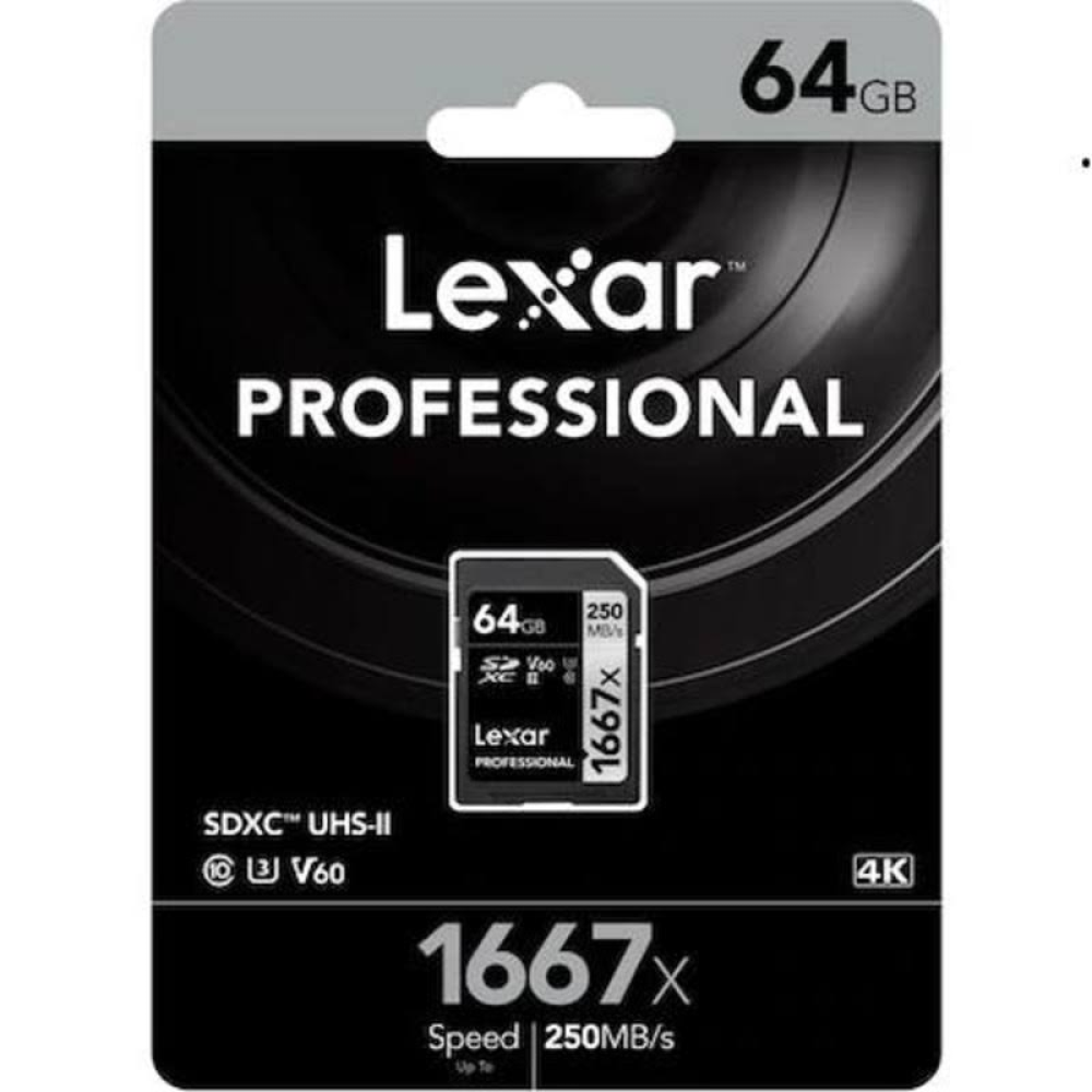 Lexar 64 Gb Sdxc 1667x 250mb/s Hafıza Kartı