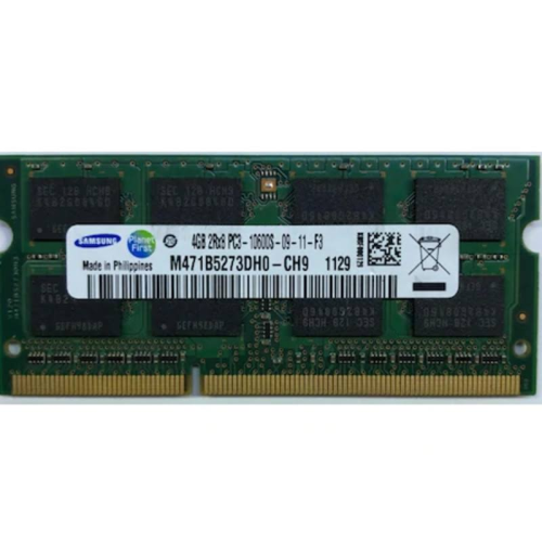 Samsung M471B5273DH0-CH9 4gb 2rx8 PC3-10600S-09-11-F3 1333 Mhz 1.5V Notebook Ram
