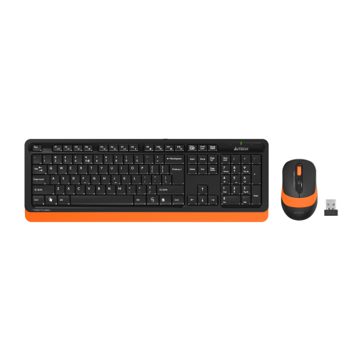 A4 Tech Fg1010 Q Kablosuz Klavye Mouse Set Turuncu