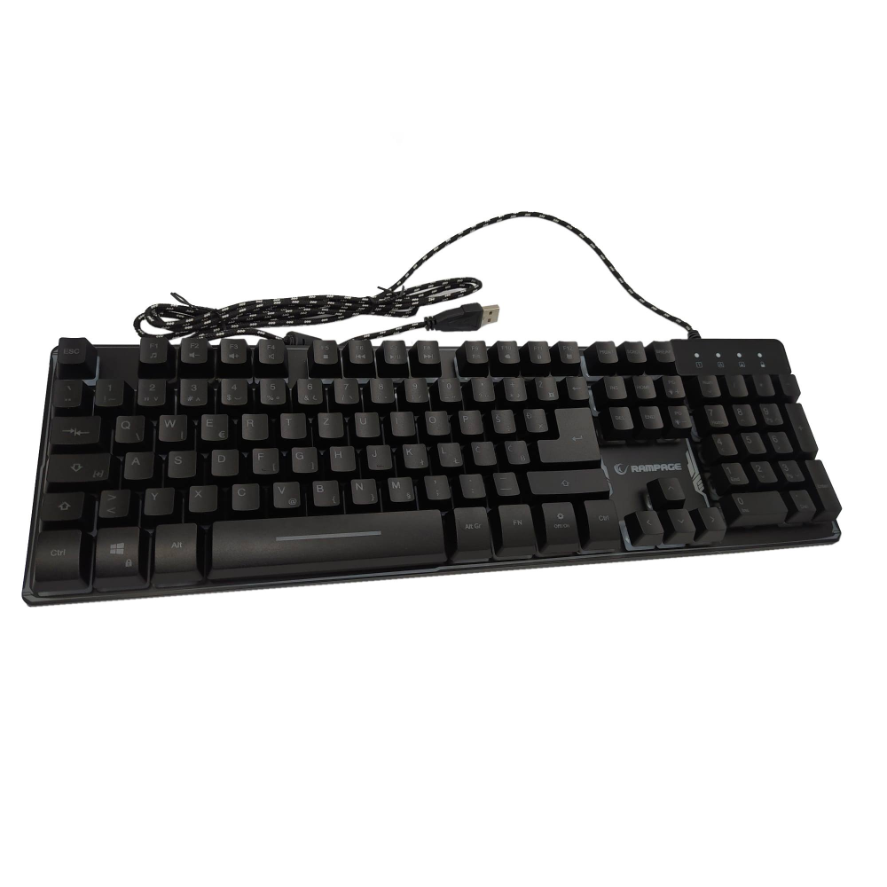 Rampage KM-RX9 CYPHER Usb Aydınlatmalı Layout Oyuncu Klavye&Mouse