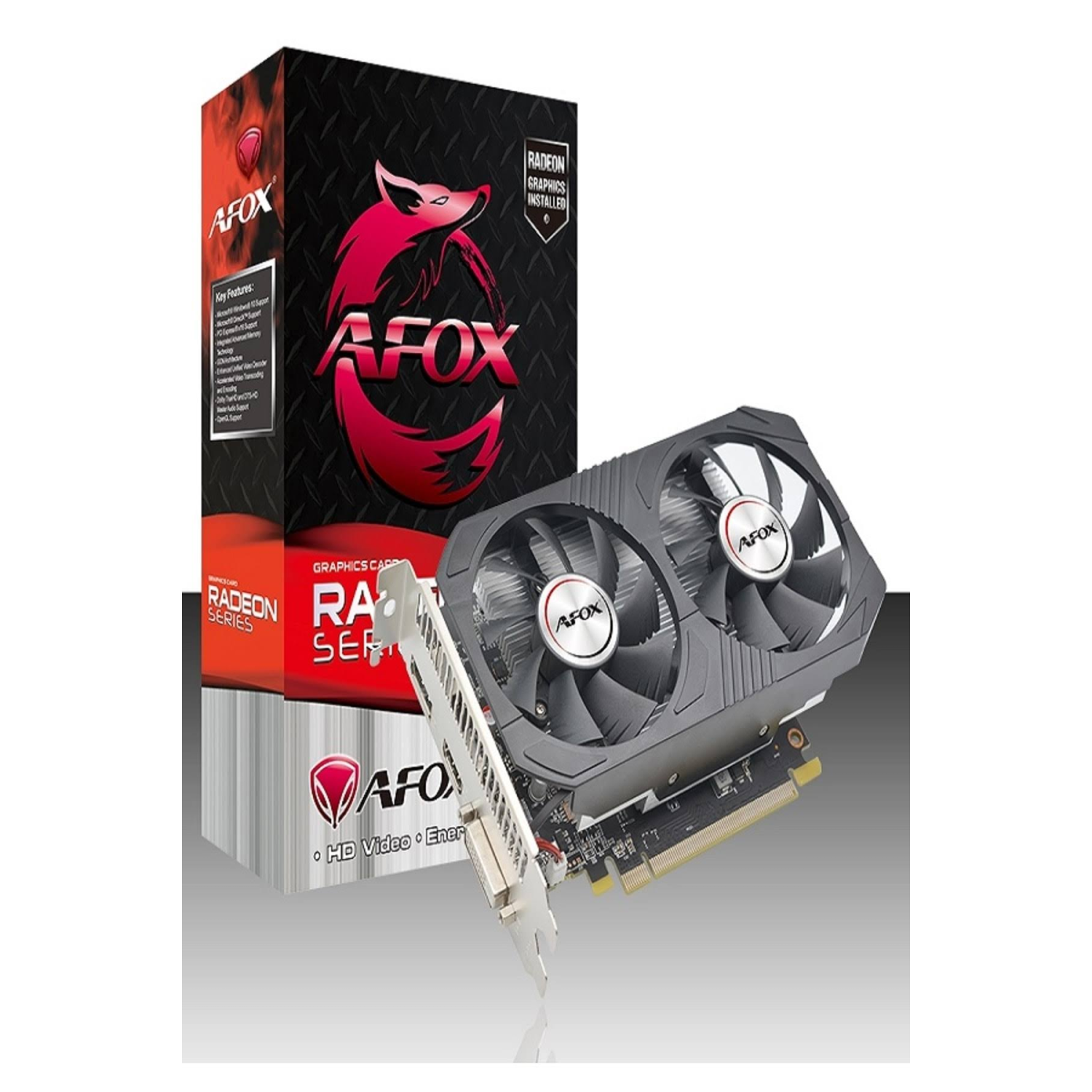 Afox Rx550 4gb Afrx550-4096d5h4-v6 Gddr5 128bit HDMI Dvi Dp Pcie