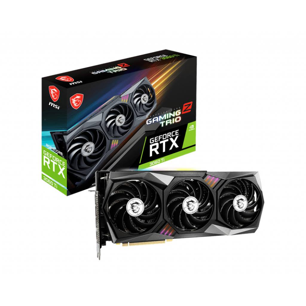 Msi Rtx 3060 Ti Gaming Z Trio (lhr) 8gb Gddr6 256bit