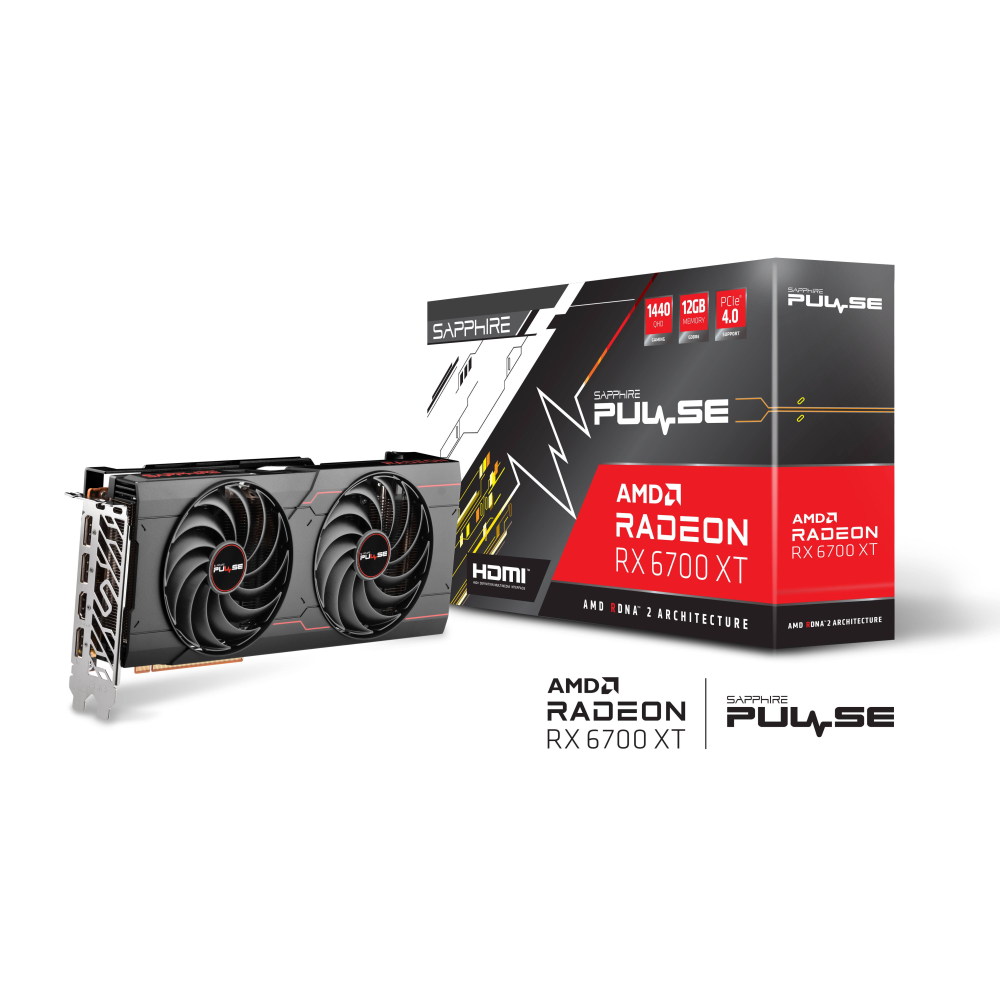 SAPPHIRE PULSE RX 6700 XT 12GB GDDR6 192Bit 11306-02-20G
