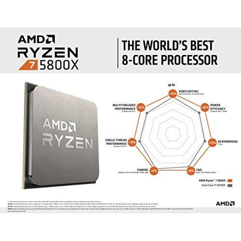 Amd Ryzen 7 5800x 3.8ghz 36mb Am4 105w