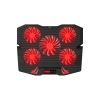 Rampage Mistral S45 Kırmızı Led 5fan Yükseklik Ayarlı Lcd Notebook Soğutucu Laptop 12/17