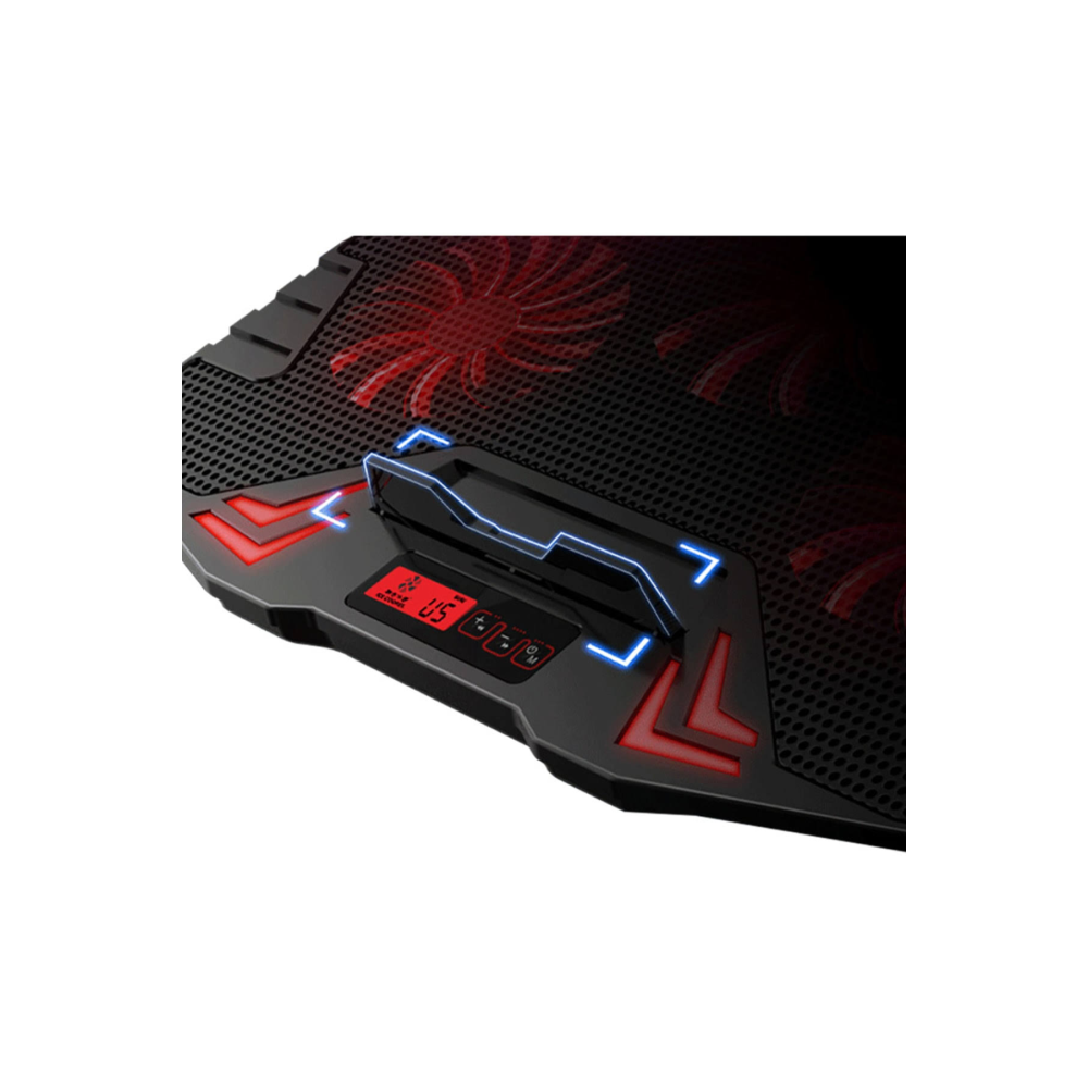 Rampage Mistral S45 Kırmızı Led 5fan Yükseklik Ayarlı Lcd Notebook Soğutucu Laptop 12/17