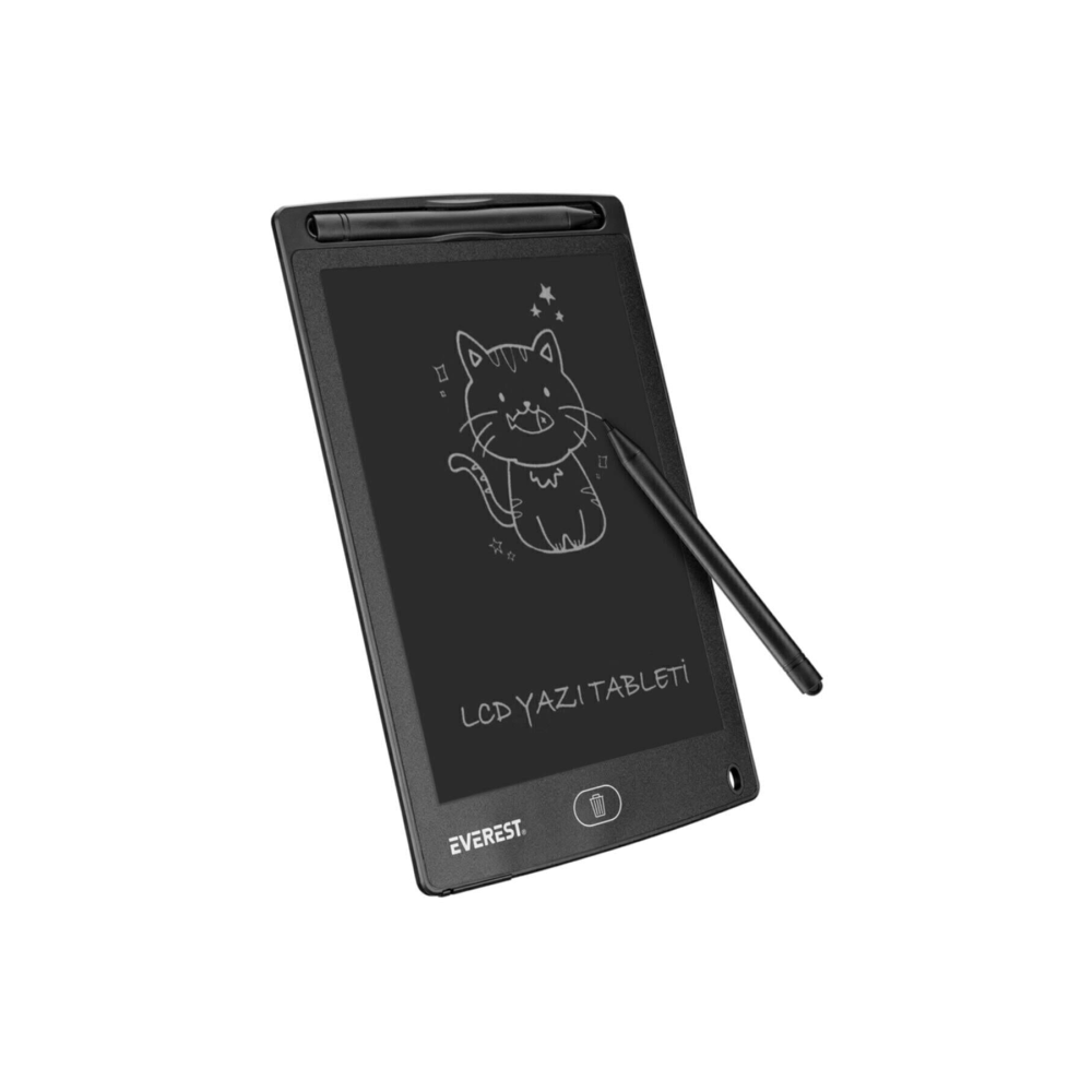 Everest EV-DY100 Siyah Tek Tuşla Sil Dijital Yazı Tahtası
