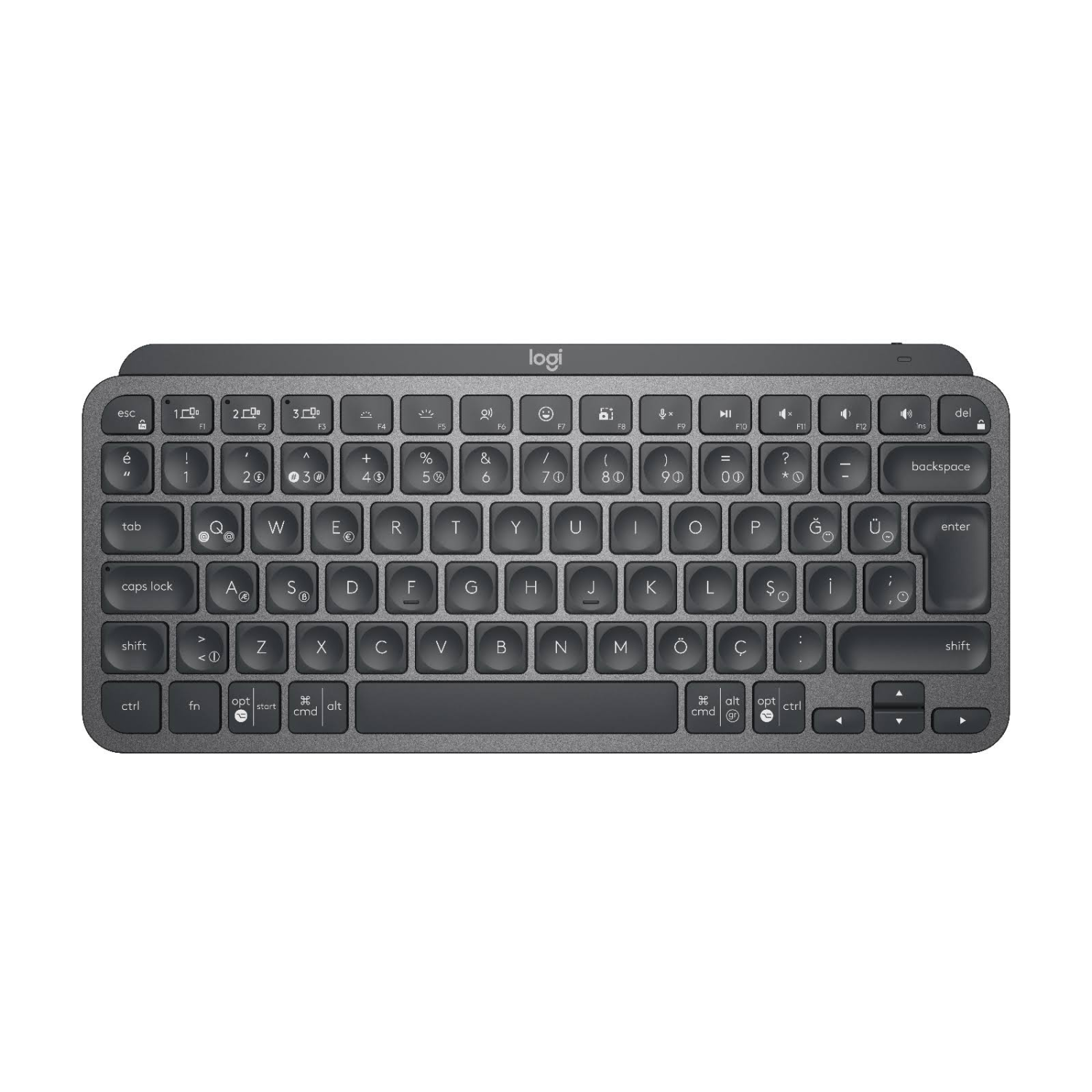 Logitech 920-010504 MX Keys Mini Aydınlatmalı Kablosuz Türkçe Q Klavye