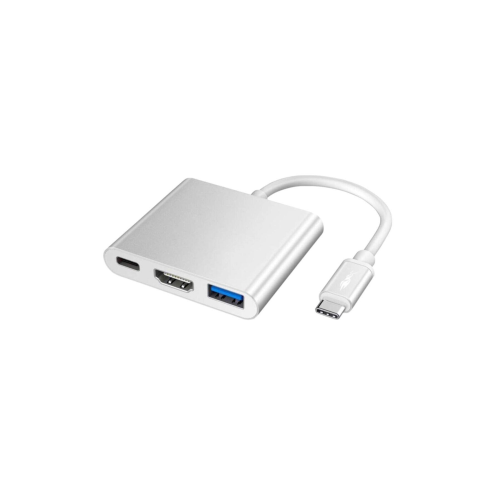 Shaza 3in1 Type-C To HDMI Hub Port Adaptör PD USB 3.0 4K HDMI Çıkışlı
