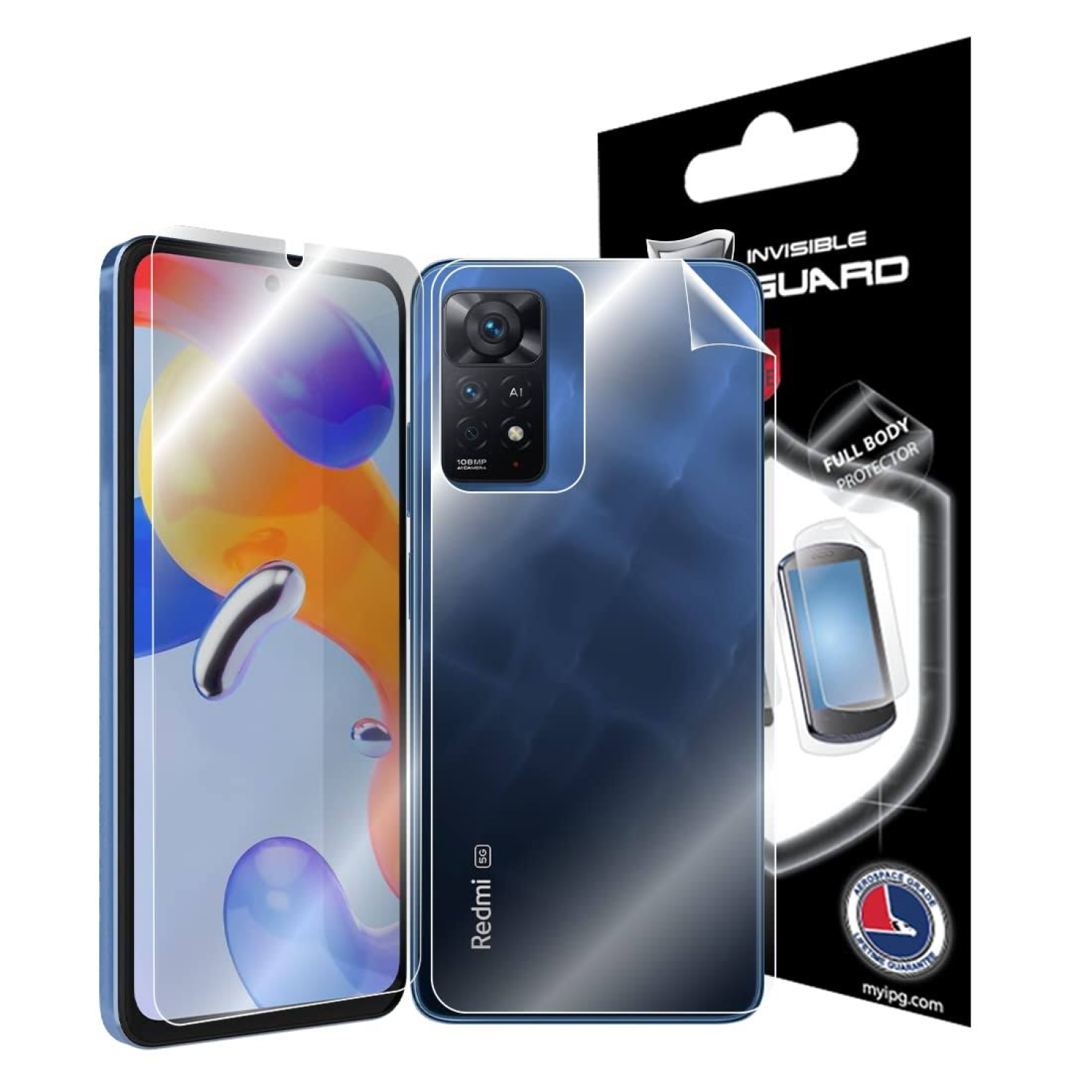 IPG Xiaomi Redmi Note 11 Pro Tam Kaplama (Ekran ve Arka Koruma)