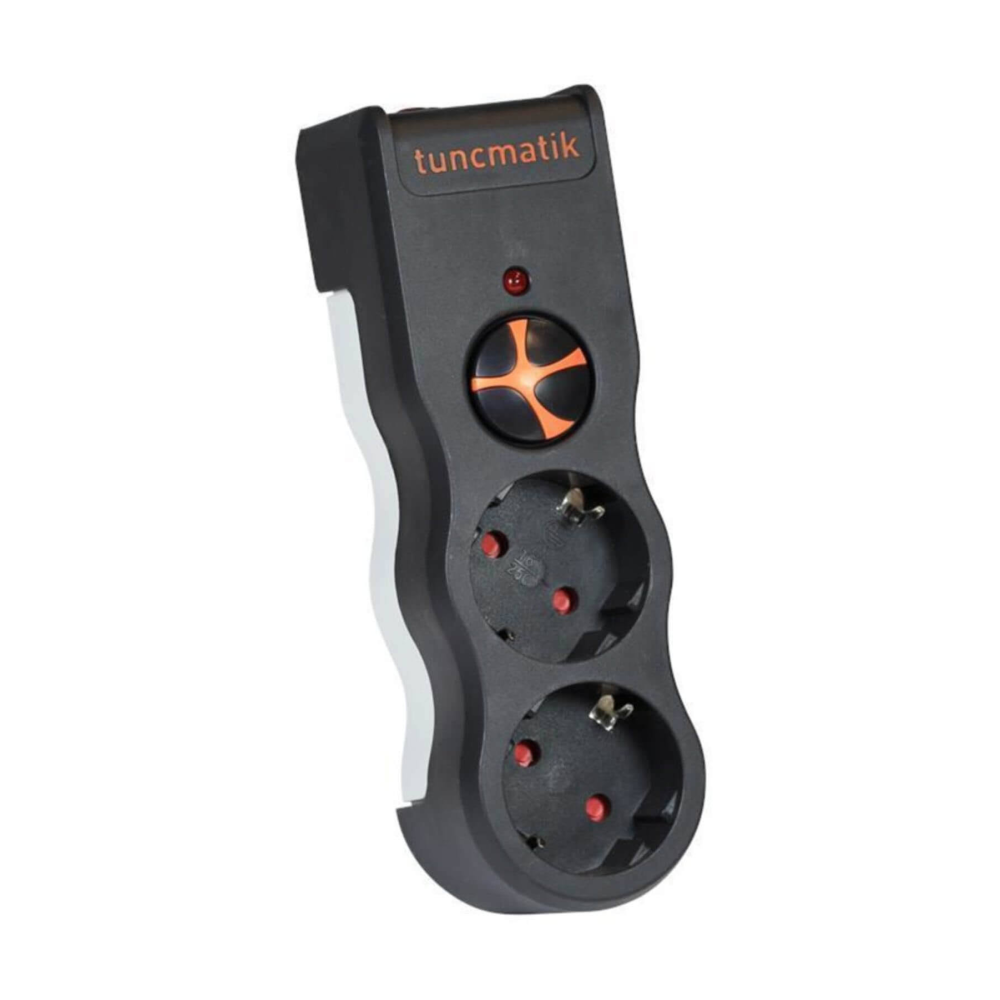 Tunçmatik TSK5081 PowerSurge 2 Priz 525 Joule Enerji Koruma SİYAH