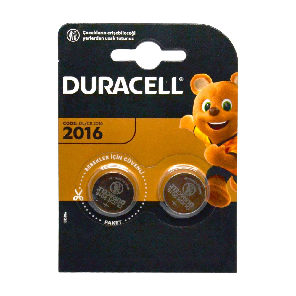 Duracell Düğme Pil 2'Li 2016