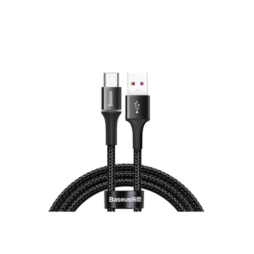 Baseus Halo Type-C 40W Flash 1M Şarj Kablosu Siyah