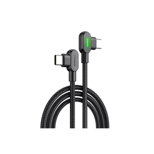 MCDODO CA-8080 TYPE-C TYPE-C PD LEDLİ DATA ŞARJ KABLOSU 1.5M SİYAH