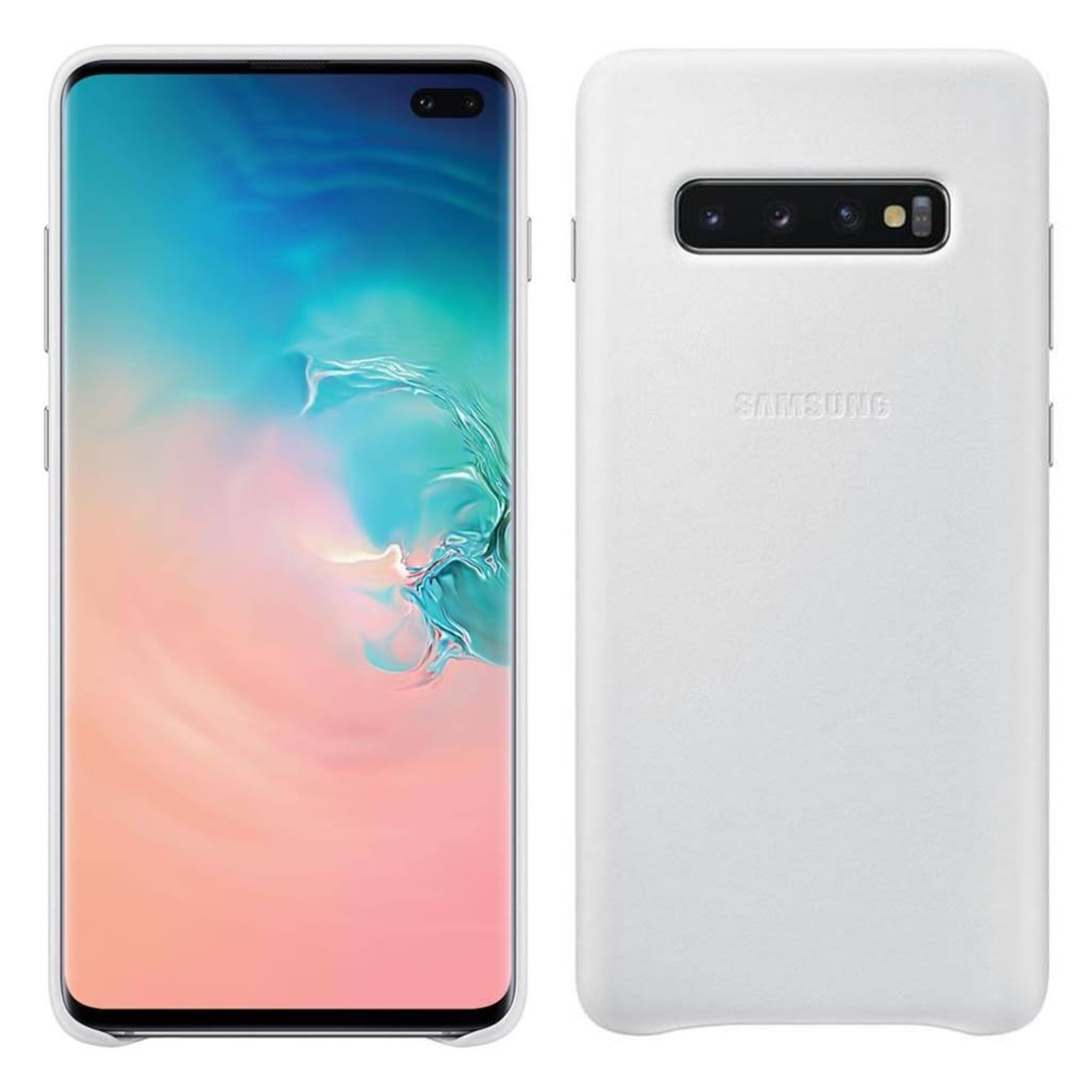Samsung Galaxy S10e FLAT Deri Kılıf - Beyaz EF-VG970LWEGWW