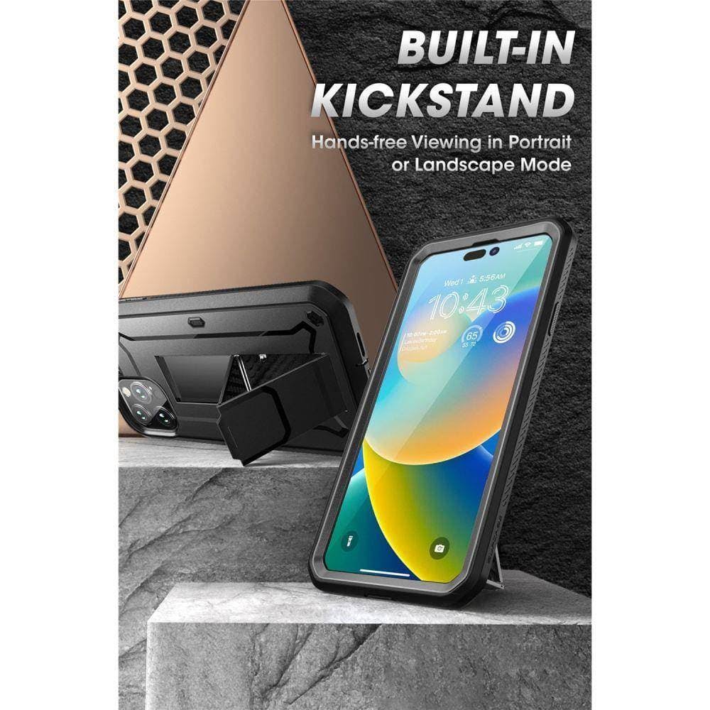 SupCase iPhone 14 Pro Max (6,7 inç) için dış mekan kılıfı, 360 derece kılıf, tampon koruyucu kılıf [Unicorn Beetle Pro] ekran koruyucu 2022 baskı