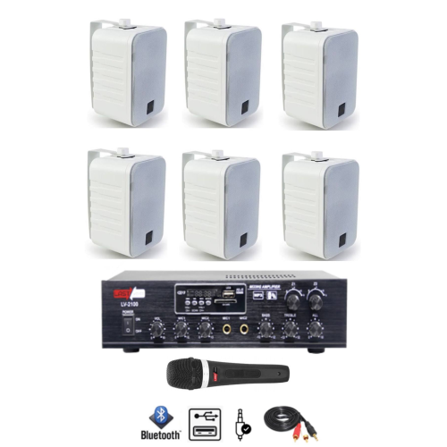 Lastvoice Large Paket-5 Hoparlör Ve Anfi Anons Ses Sistemi Seti