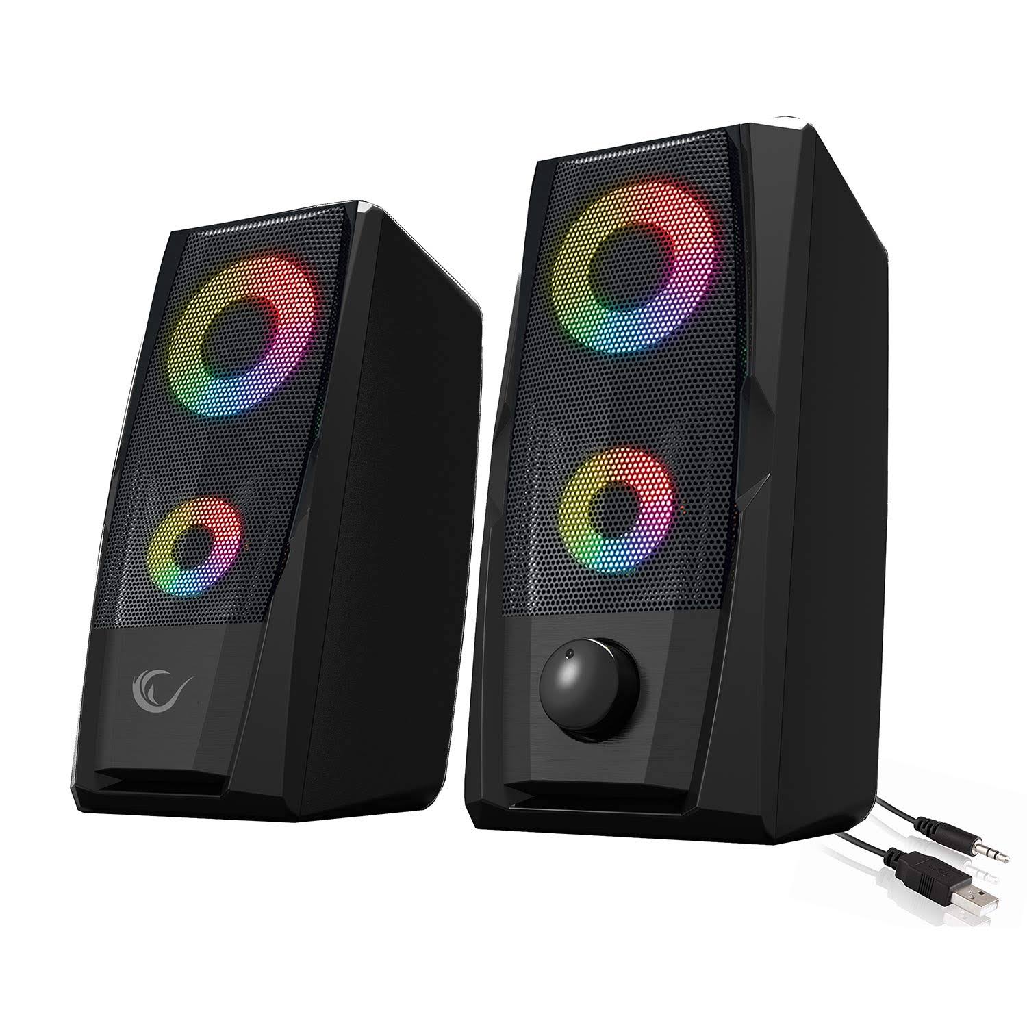 Rampage RMS-X9 2.0 RGB Işıklı Multimedia 5V 30dB Gaming Speaker