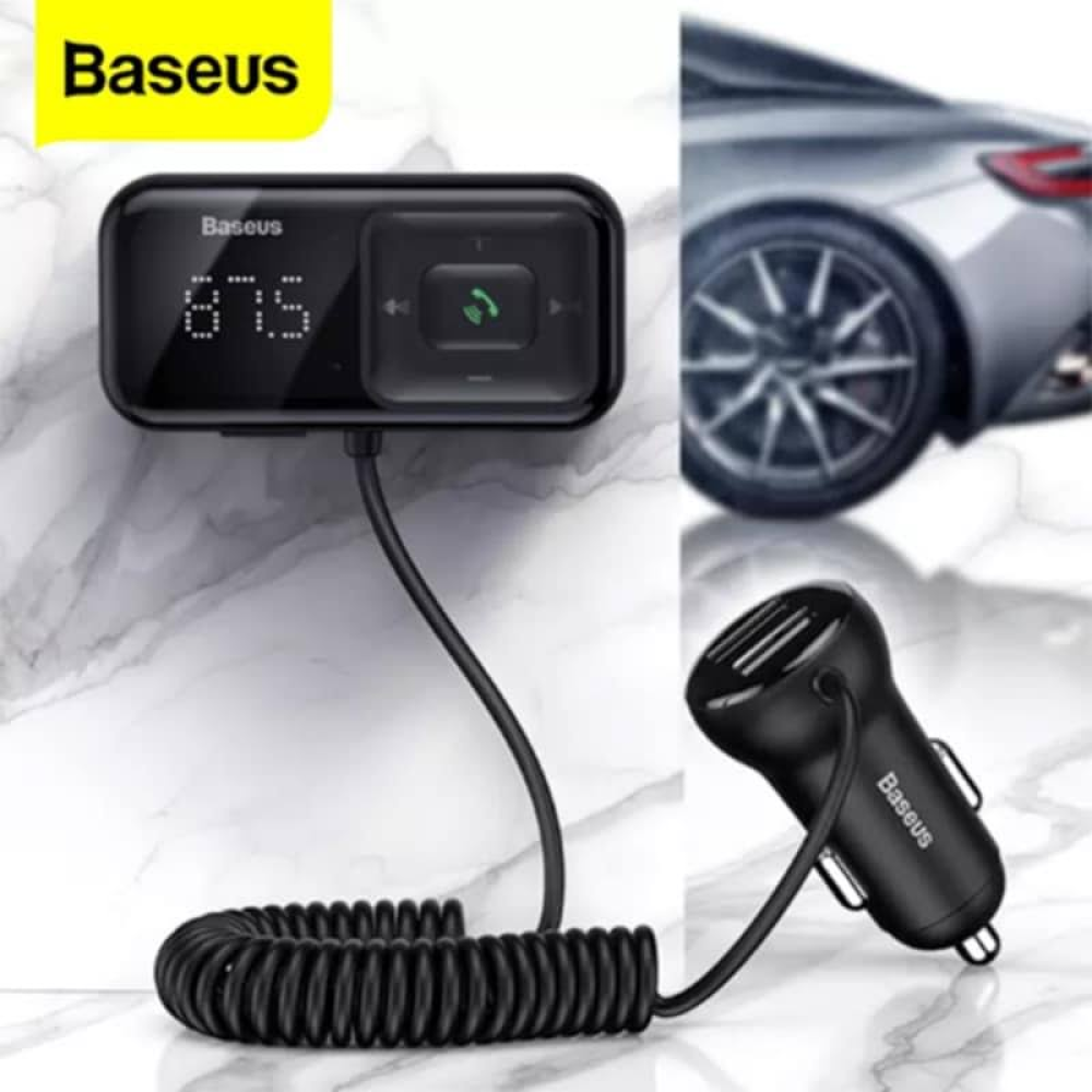 Baseus T Typed S-16 FM Transmitter Bluetooth Dual USB Araç Şarjı
