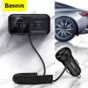 Baseus T Typed S-16 FM Transmitter Bluetooth Dual USB Araç Şarjı