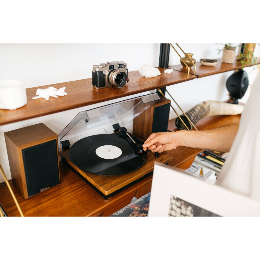 Lenco LS-100 WD Ahşap Pikap/Bluetoothlu Hoparlörlü