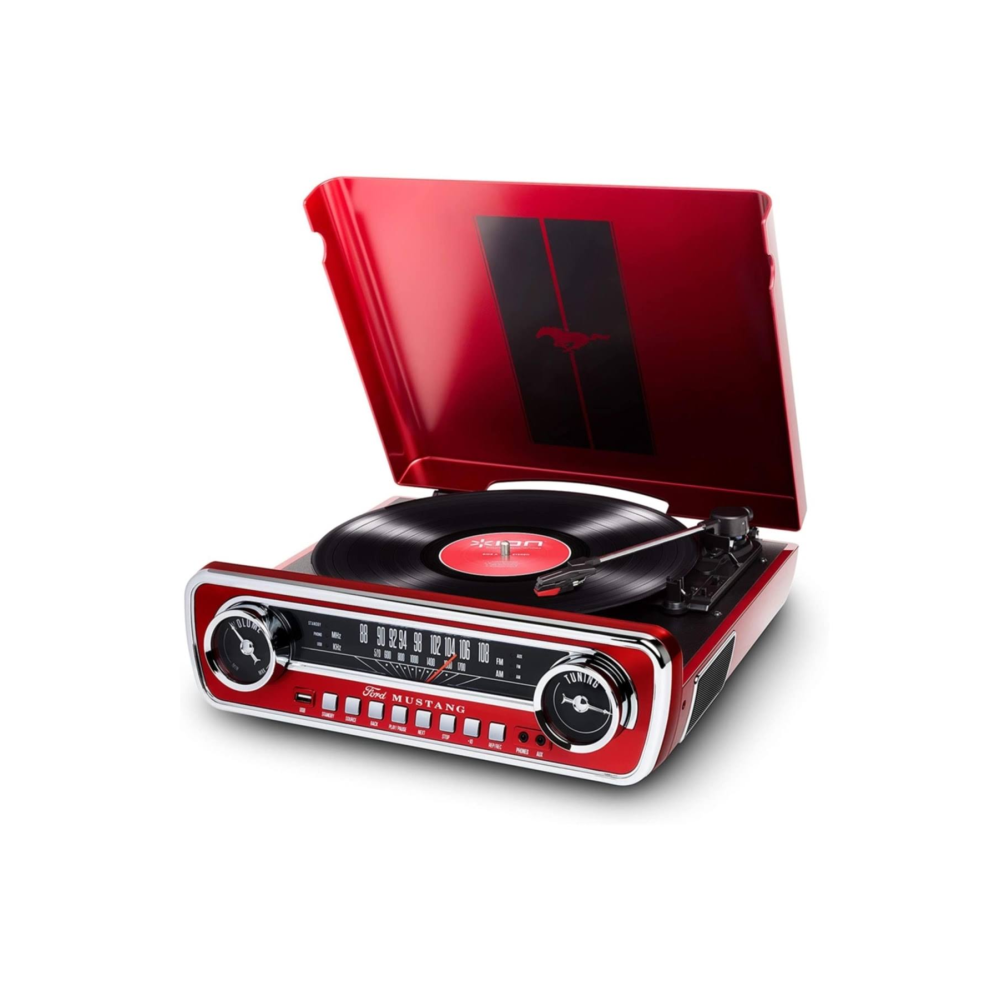 ION MUSTANG LP 4-in-1 Müzik Sistemi Pikap Kırmızı