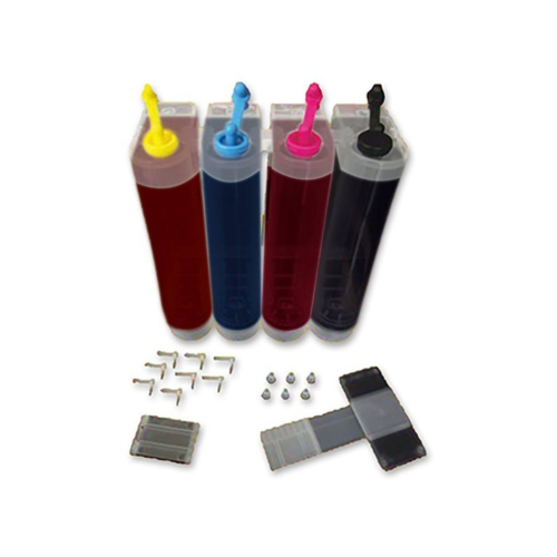 4 Renk Yazıcılar için UYUMLU ŞEFFAF BİTMEYEN KARTUŞ TANKI (DOLU)