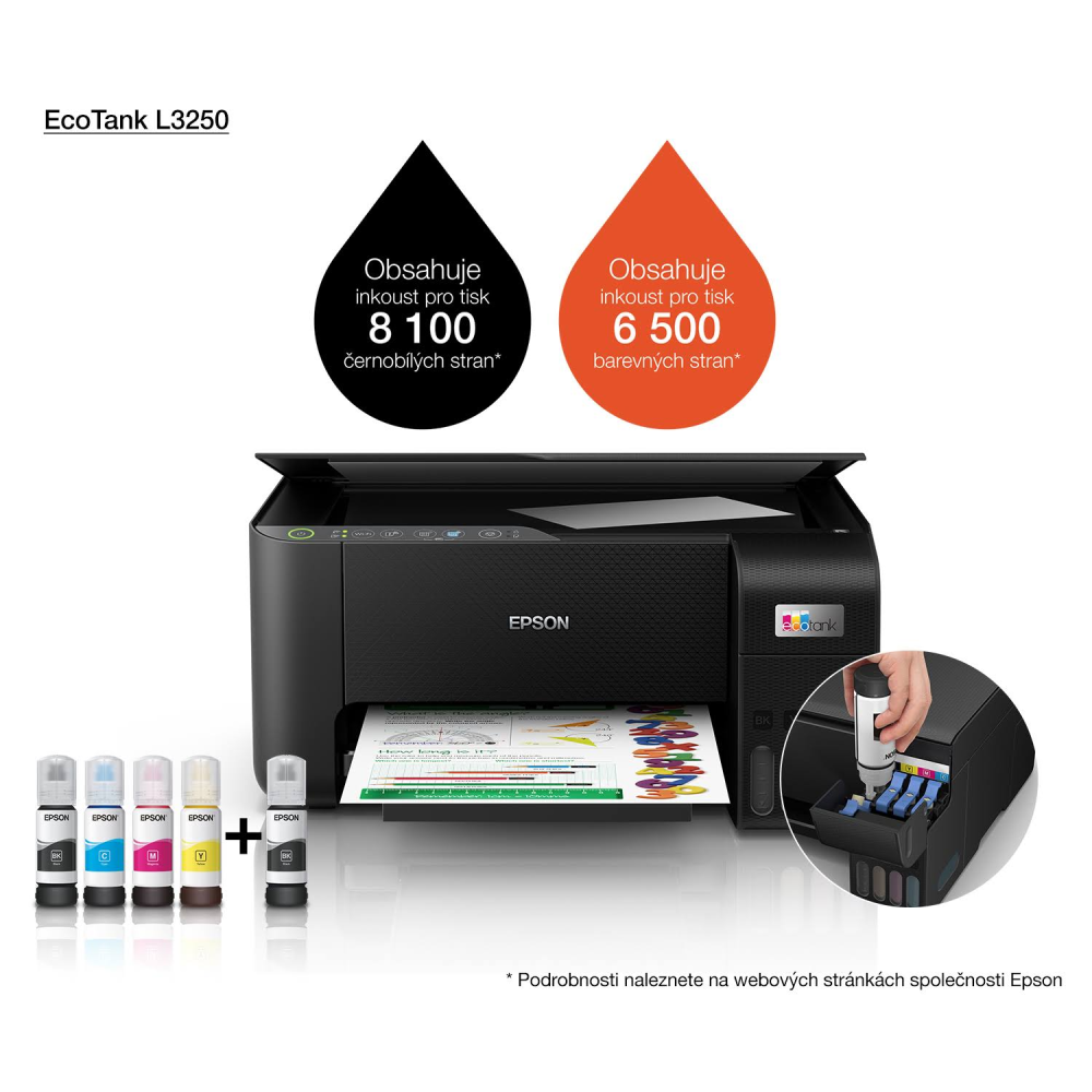 Epson L3250 Tanklı Fotokopi/Tarayıcı/Yazıcı
