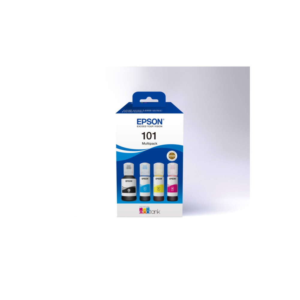 Epson 101 Cyan-Magenta-Yellow-Black Mavi-Kırmızı-Sarı-Siyah T03V6 4Lü Multipack Kartuş
