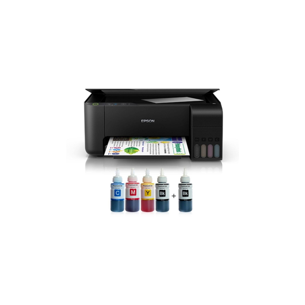 Epson Tanklı L3110 Photoink Mürekkepli Yazıcı 4 Renk Bitmeyen Kartuşlu