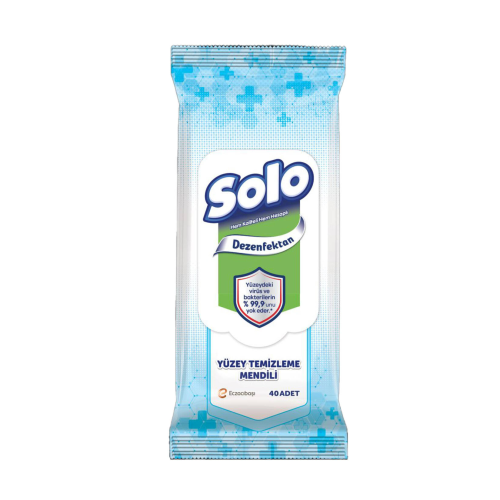 Solo Dezenfektan Yüzey Temizleme Mendili