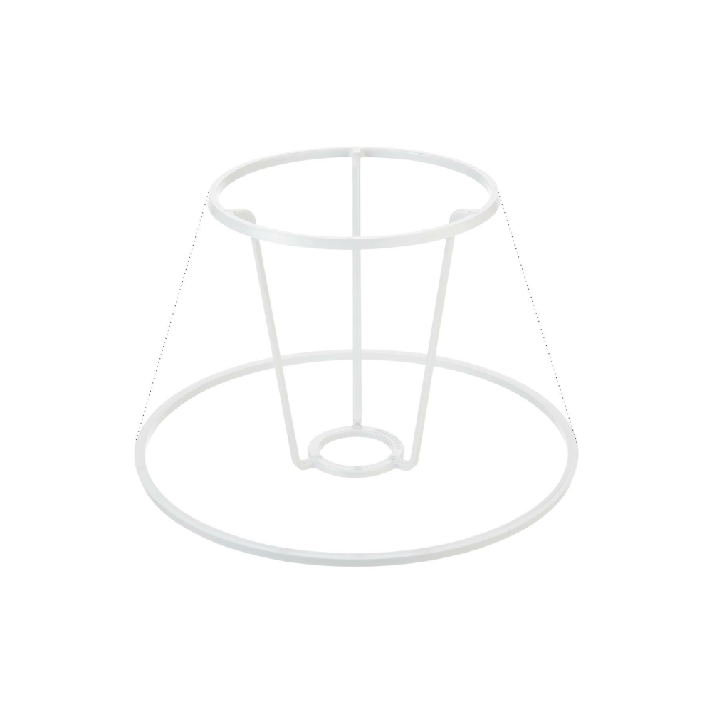 Lumen İstanbul 22'lik Konik Abajur Çerçeve Takımı Beyaz