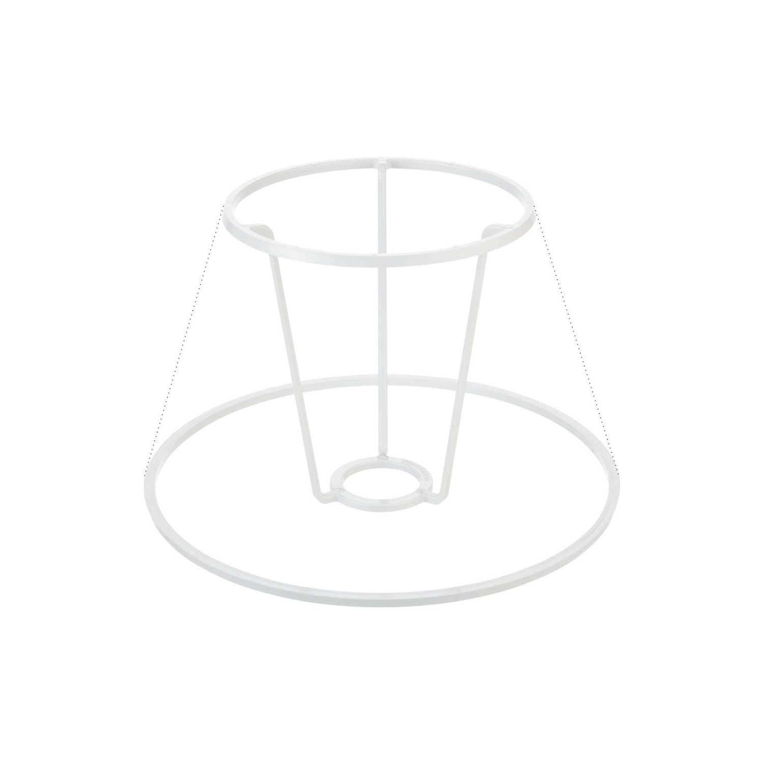 Lumen İstanbul 22'lik Konik Abajur Çerçeve Takımı Beyaz