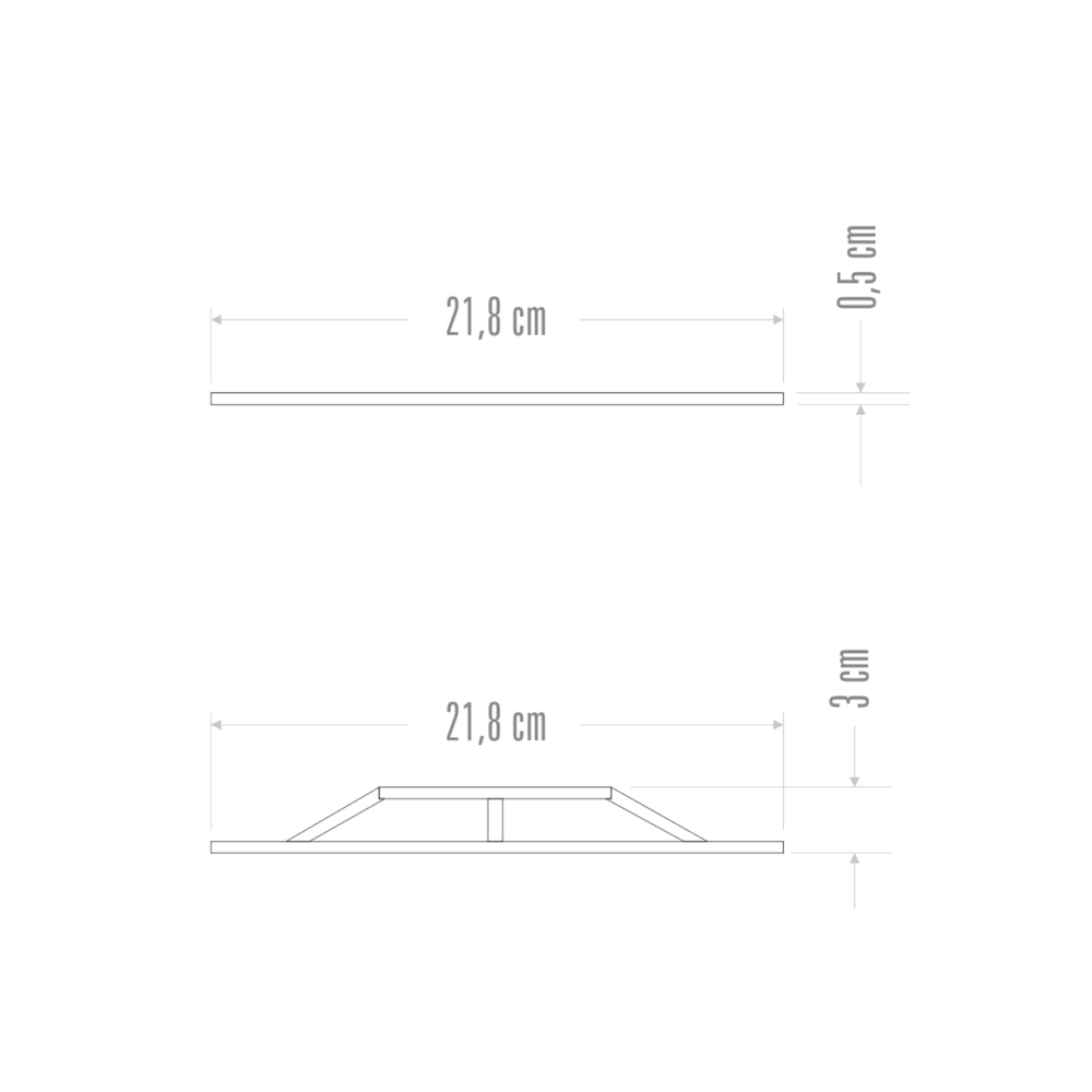 Lumen İstanbul 22'lik Silindir Abajur Çerçeve Takımı Beyaz