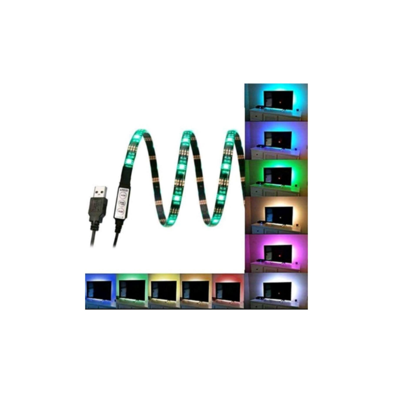 Taled Usb Girişli Televizyon Monitör Masa Aydınlatma RGB Şerit Led