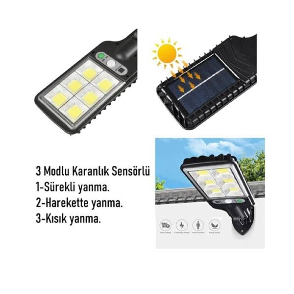 Panther Cl-180-6 Solar Sensörlü Sokak Lambası
