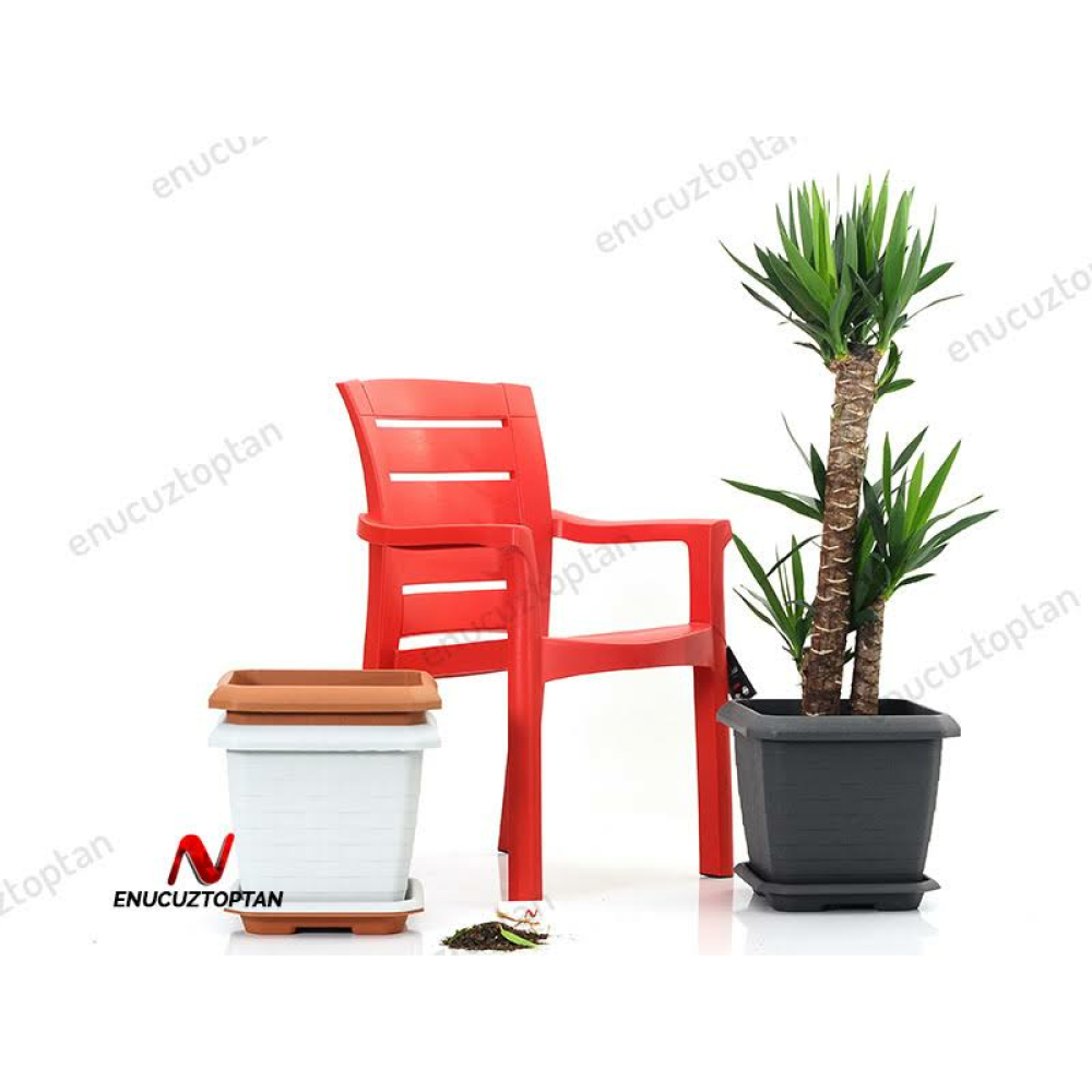 Serinova Hisar Kare Saksı Hk03 25 Lt