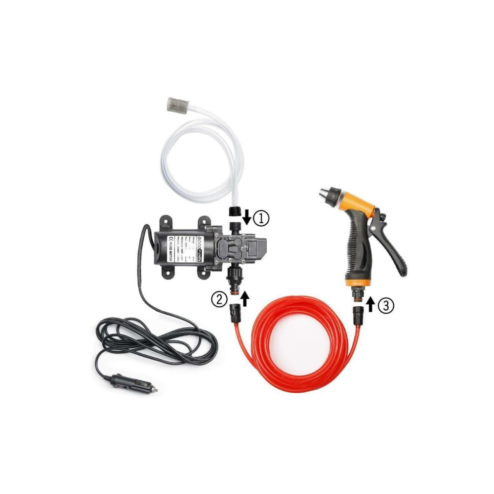 DailyTech 12V Yüksek Basınçlı Araba Yıkama Tabancası Pompası