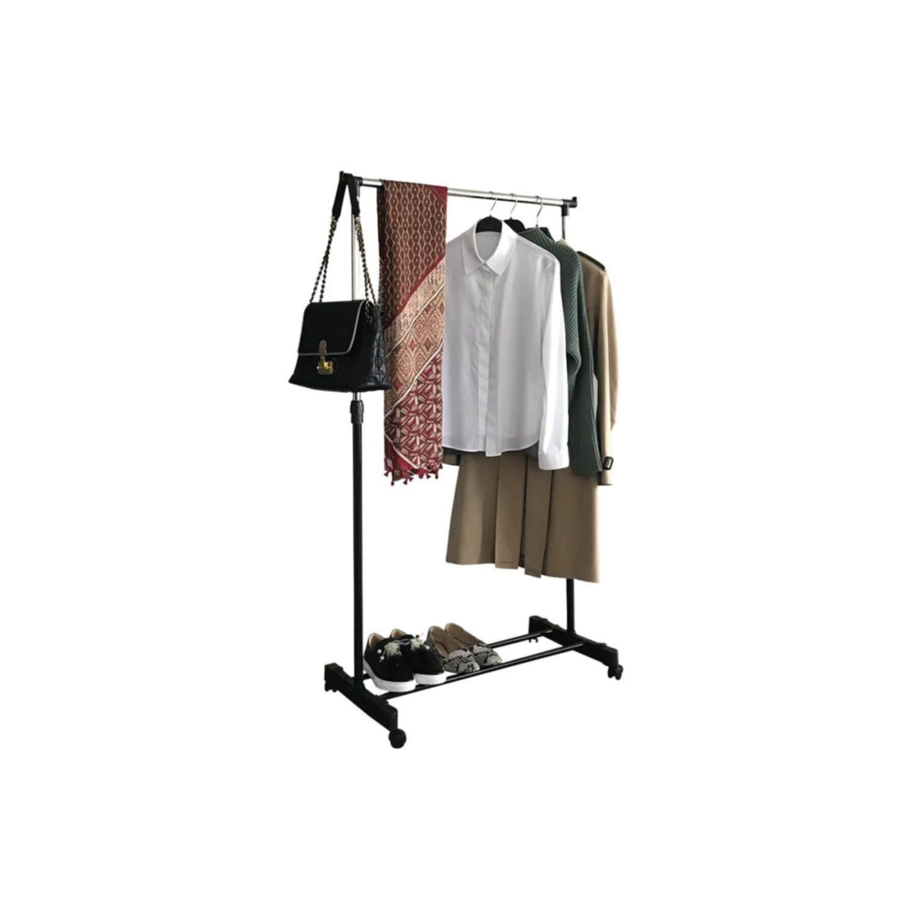 Lerato Tekerlekli Elbise Askısı Tekli Portmanto