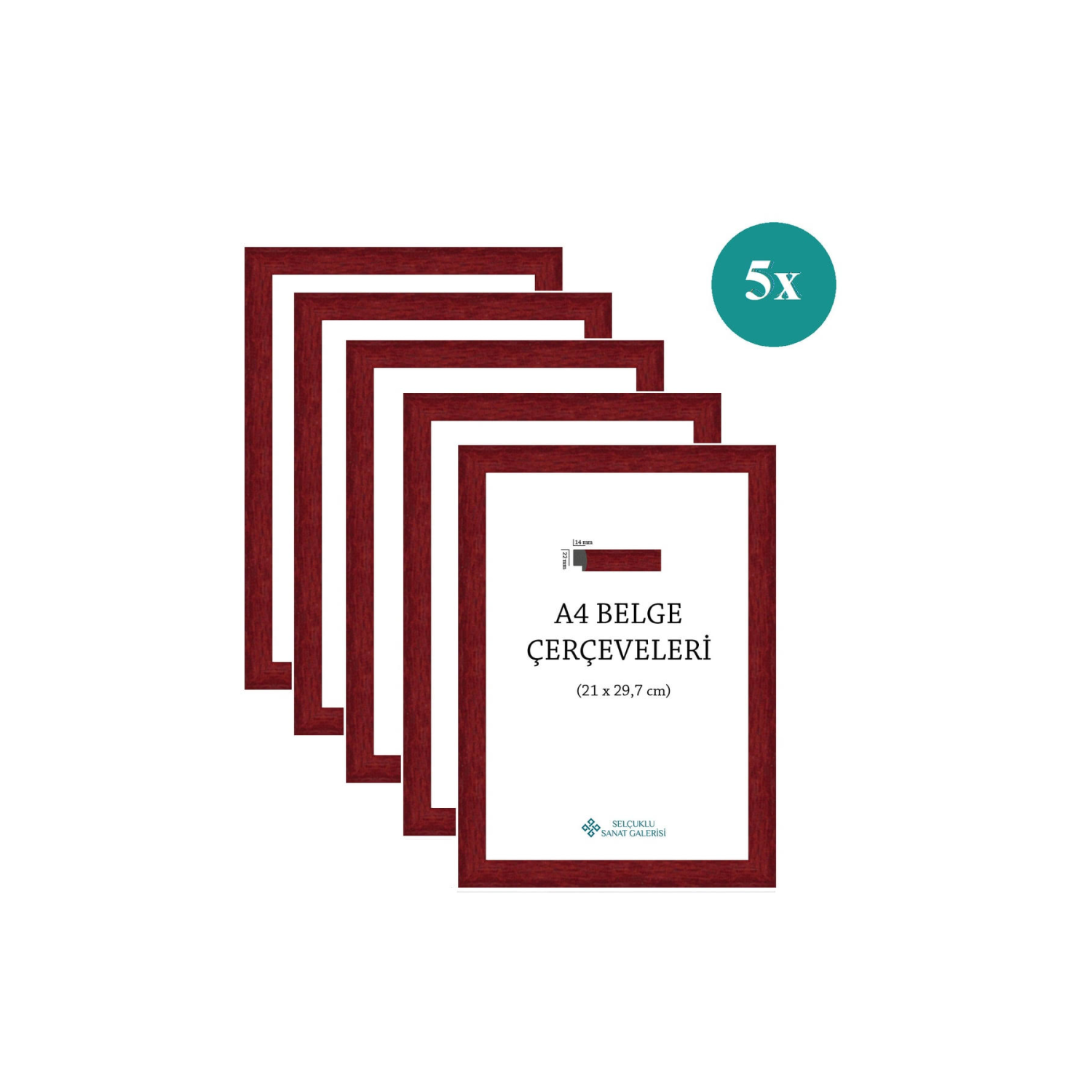 A4 Çerçeve 1. Sinif 22mm 5'li Paket